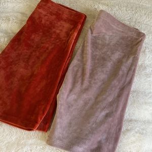 Velvet biker shorts